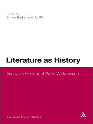 cover image of Literature as History